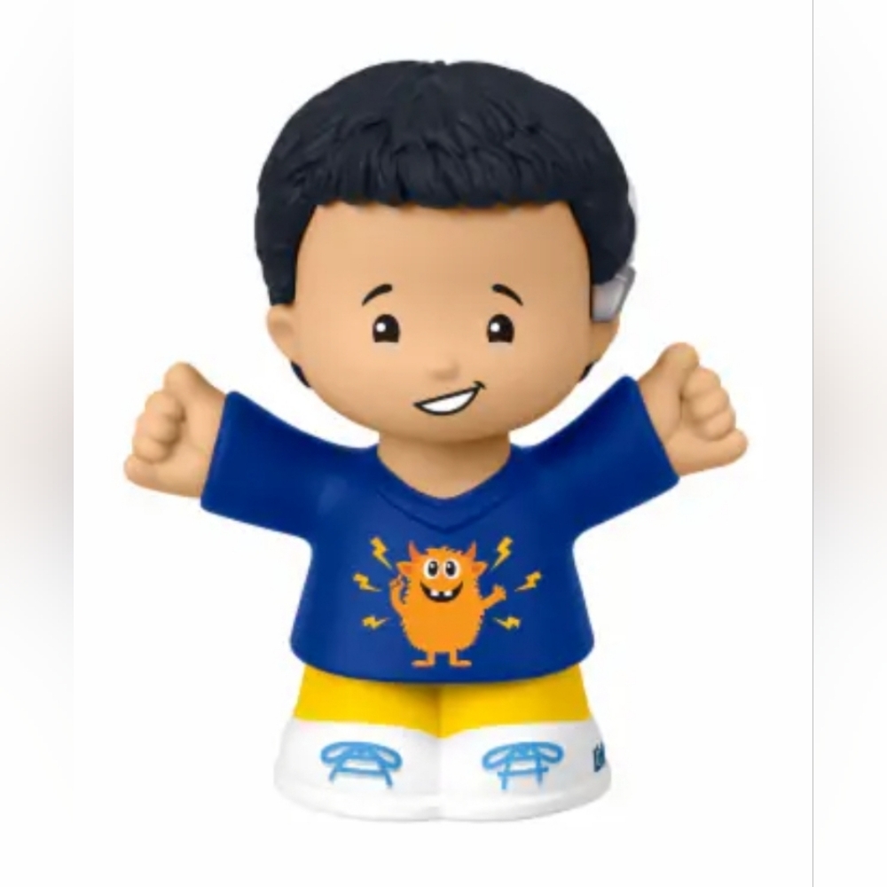 🎉LAST ONE!!  NWT FISHER PRICE Little People Cochlear Implant Boy Monster Shirt
